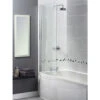 Aqualux Aqua 3 Shine Curved 720mm X 1500mm Bath Screen -Duravit Store QS V40333 1 mn