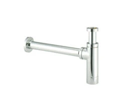 Deva Vision 1 And 1-4 Inch Chrome Bottle Trap With Wall Extension - Vsn625