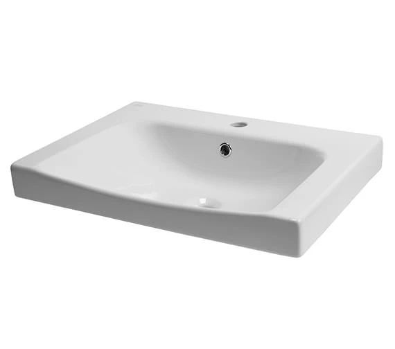 Roper Rhodes Breathe Single Tap Hole Countertop Basin White 4 Roper Rhodes Breathe Single Tap Hole Countertop Basin White - Image 2