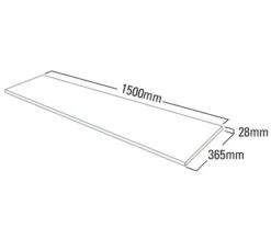 Roper Rhodes 1500mm Laminate Worktop -Duravit Store QS V41746 2 mn