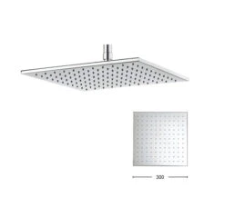 Crosswater Zion Square Fixed Chrome Shower Head -Duravit Store QS V41836 1 mn