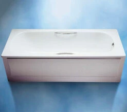 Twyford Celtic White Slip Resistant Steel Bath With Grips And Legs 1600 X 700mm -Duravit Store QS V43295 4 mn