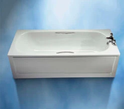 Twyford Celtic White Slip Resistant Steel Bath With Grips And Legs 1600 X 700mm -Duravit Store QS V43295 7 mn