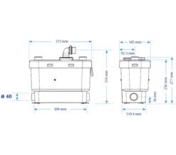 Saniflo Sanispeed Heavy Duty Commercial Pump - 6045 -Duravit Store QS V43825 2 mn