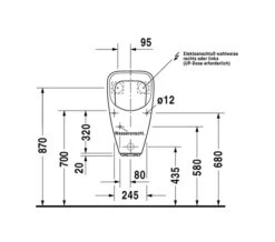 Duravit Utronic 345 X 315mm Electronic Urinal -Duravit Store QS V45528 3 mn