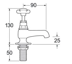 Deva Coronation Pair Of Bath Taps 8 Deva Coronation Pair Of Bath Taps -Duravit Store QS V47148 2 mn