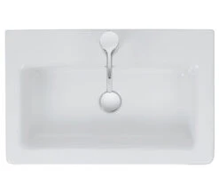 Crosswater Air 60 Wall Mounted White Single Tap Hole Modern Basin -Duravit Store QS V47208 3 mn