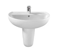 Twyford Alcona White Bathroom Sink 500mm - 1 Tap Hole -Duravit Store QS V49196 4 mn