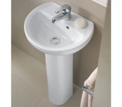 Twyford Alcona White 400mm Handrinse Basin -Duravit Store QS V49199 6 mn