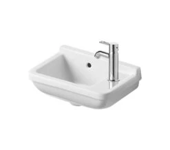 Duravit Starck 3 White Handrinse Basin With Overflow 400mm - 075400000 -Duravit Store QS V49567 1 mn