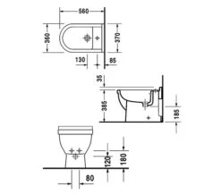 Duravit Starck 3 Floor Standing Bidet -Duravit Store QS V49583 2 mn