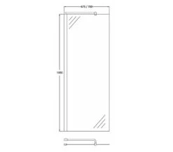 Hudson Reed Walk-In Wetroom Shower Screen And Support Bar -Duravit Store QS V50389 2 mn