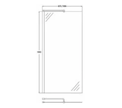 Hudson Reed Walk-In Wetroom Shower Screen And Support Bar -Duravit Store QS V50392 2 mn