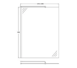 Hudson Reed Walk-In Wetroom Shower Screen And Support Bar -Duravit Store QS V50395 2 mn