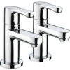 Bristan Nero Pair Of Chrome Bath Taps
