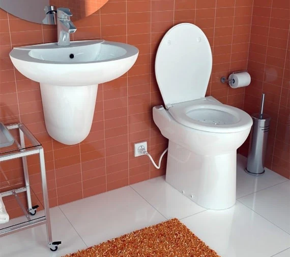 Saniflo Sanicompact Cisternless Ceramic WC With Macerator Pump 3 Saniflo Sanicompact Cisternless Ceramic WC With Macerator Pump