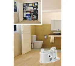 Saniflo Sanislim Small Bore Macerator Pump - 1054 -Duravit Store QS V54382 5 mn