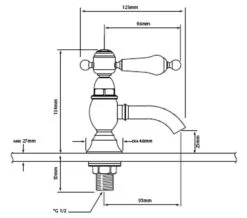 Heritage Granley Traditional Bathroom Suite - 1 -Duravit Store QS V54881 2 mn 1