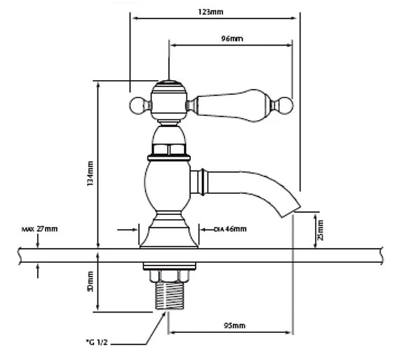 Heritage Granley Traditional Bathroom Suite - 2 - PGRW05 PGRW09 THC10P TGRC00 12 Heritage Granley Traditional Bathroom Suite - 2 - PGRW05 PGRW09 THC10P TGRC00 - Image 10