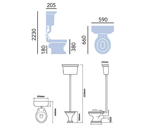 Heritage Granley Traditional Bathroom Suite - 2 - PGRW05 PGRW09 THC10P TGRC00 7 Heritage Granley Traditional Bathroom Suite - 2 - PGRW05 PGRW09 THC10P TGRC00 - Image 5
