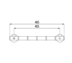 Croydex Grab N Grip Straight Chrome Grab Bar 17 Croydex Grab N Grip Straight Chrome Grab Bar -Duravit Store QS V55352 2 mn