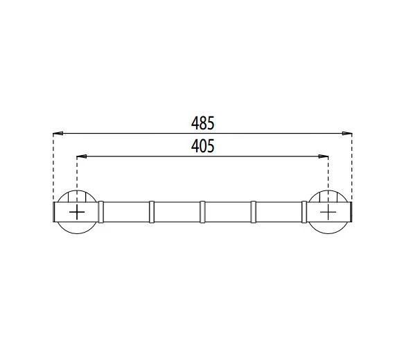 Croydex Grab N Grip Straight Chrome Grab Bar 7 Croydex Grab N Grip Straight Chrome Grab Bar - Image 5