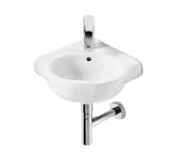 Roca Meridian-N Compact White Corner Basin 350mm Wide - 32724C000
