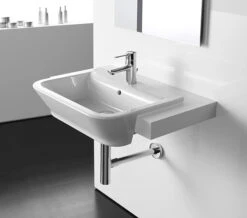 Roca The Gap White Semi-Recessed Basin 560mm Wide
