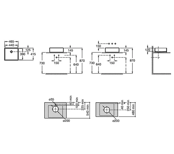 Roca Sofia On Countertop White Basin 465mm Wide - 327720000 5 Roca Sofia On Countertop White Basin 465mm Wide - 327720000 - Image 3
