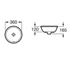 Roca Foro White In-Countertop Round Basin -Duravit Store QS V55718 2 mn