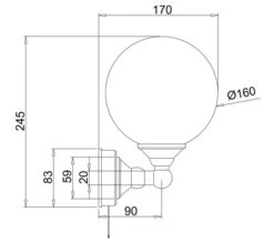 Burlington Edwardian Single Round Light With Pull Cord - T50 5 Burlington Edwardian Single Round Light With Pull Cord - T50 -Duravit Store QS V55959 2 mn