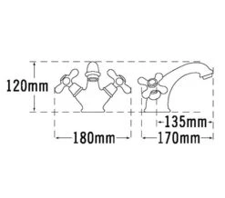 Tre Mercati Victoria Mono Basin Mixer Tap With Click-Clack Waste -Duravit Store QS V56273 2 mn