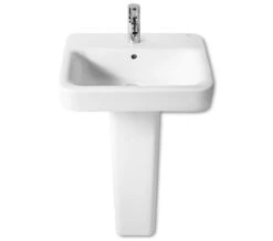 Roca Senso Square White Wall-Hung Basin With 1 Tap Hole 13 Roca Senso Square White Wall-Hung Basin With 1 Tap Hole -Duravit Store QS V56727 1 mn