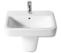 Roca Senso Square White Wall-Hung Basin With 1 Tap Hole 15 Roca Senso Square White Wall-Hung Basin With 1 Tap Hole -Duravit Store QS V56727 3 mn