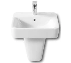 Roca Senso Square White Wall-Hung Basin With 1 Tap Hole 11 Roca Senso Square White Wall-Hung Basin With 1 Tap Hole -Duravit Store QS V56728 1 mn