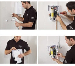 Mira Sport Multi-Fit Electric Shower 9.8kW White And Chrome - 1.1746.010 -Duravit Store QS V56966 5 mn 1