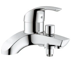 Grohe Eurosmart Deck Mounted Chrome Bath Shower Mixer Tap - 25105000 -Duravit Store QS V58270 1 mn
