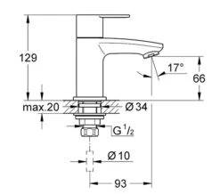 Grohe Eurostyle Cosmopolitan Chrome Pillar Tap - 23039002 6 Grohe Eurostyle Cosmopolitan Chrome Pillar Tap - 23039002 -Duravit Store QS V58347 2 mn