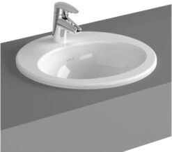 VitrA S20 Oval 430mm 1 Tap Hole Countertop Basin