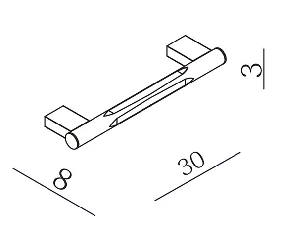 Essential Urban 300mm Straight Chrome Grab Bar 5 Essential Urban 300mm Straight Chrome Grab Bar - Image 3