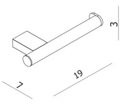 Essential Urban Fixed Chrome Toilet Roll Holder -Duravit Store QS V59887 2 mn