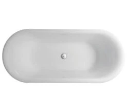 Burlington Brindley 1700mm White Soaking Bathtub With Base Skirt -Duravit Store QS V61955 3 mn