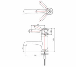Burlington Chelsea Chrome Straight Mono Basin Mixer Tap 22 Burlington Chelsea Chrome Straight Mono Basin Mixer Tap -Duravit Store QS V70333 2 mn