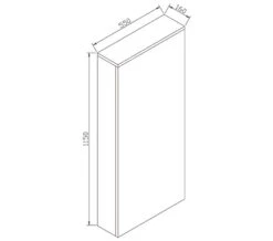 IMEX Echo White Gloss 550 X 1150mm Concealed Cistern Cover -Duravit Store QS V72211 2 mn