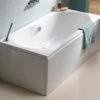 IMEX Wave 1700 X 750mm White Double Ended Bath - IMPWDE17X75 -Duravit Store QS V72262 3 mn