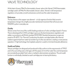 Crosswater MPRO 1 Outlet Concealed Chrome Thermostatic Shower Valve With Body And Collar -Duravit Store QS V72603 3 mn