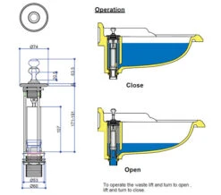 Burlington Classic White 2TH Basin With Invisible Overflow And Wash Stand -Duravit Store QS V74016 3 mn