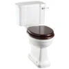 Burlington Regal White Slimline Close Coupled WC With Ceramic Cistern Lever -Duravit Store QS V74046 1 mn