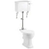 Burlington Regal Medium Level WC With White Ceramic Lever -Duravit Store QS V74048 1 mn