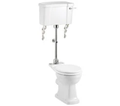 Burlington Regal Medium Level WC With White Ceramic Lever